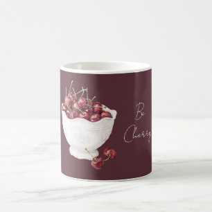 Sei Kirschschale mit Obst Kaffeetasse