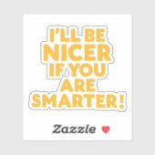 Sei klug! aufkleber (Blatt)