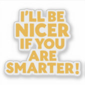 Sei klug! aufkleber (Vorderseite)