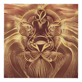 Sei König, sei ein Löwe, a Zodiac, Künstlicher Leinwanddruck