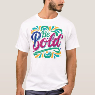 "Sei kühl" Typografie-Design. T-Shirt