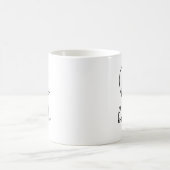 Sei kühn schwarzer Schriftart Kaffeetasse (Mittel)