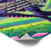 "Sei kühn, sei du" Hochwertiges mattes Plakatpapie Poster (Ecke)