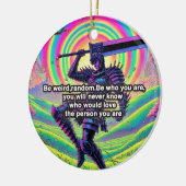 "Sei kühn, sei du" Hochwertiges Ornament (Links)