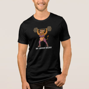 Sei Legen-Dairy – Lustiger Kuh-Kraftsport-Gym Tri-Blend Shirt