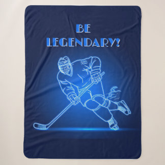 "Sei legendär" Hockey-Spieler-Sherpa-Decke Sherpadecke