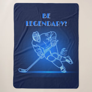 "Sei legendär" Hockey-Spieler-Sherpa-Decke Sherpadecke