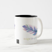 Sei leicht wie eine Feder Diamond Coffee Tasse (VorderseiteRechts)