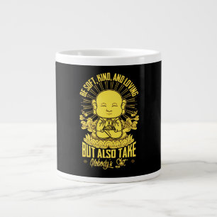 Sei leise liebende Kostümgeschenke des Buddhismus Jumbo-Tasse
