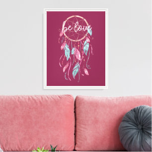 Sei Liebe Dream Catcher Leinwanddruck