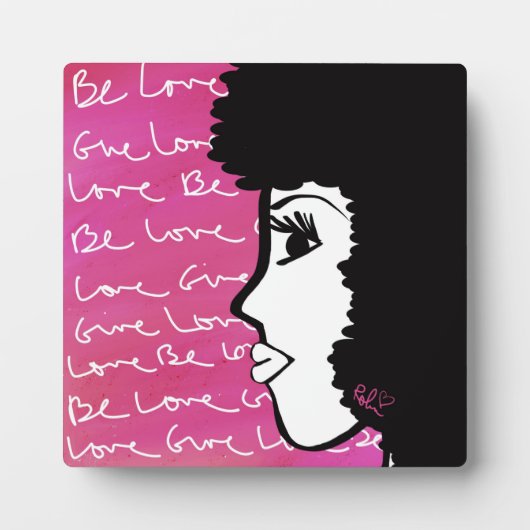 Sei Liebe Liebe Plaque mit Easel geben Fotoplatte (Vorderseite)