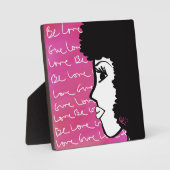 Sei Liebe Liebe Plaque mit Easel geben Fotoplatte (Vorderseite)