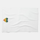 Sei Liebe Retro Regenbogen Herz Geschirrtuch (Horizontal)