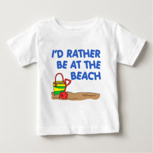 Sei lieber am Strand Baby T-shirt