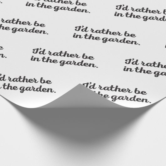 Sei lieber im Garten Geschenkpapier (Ecke)