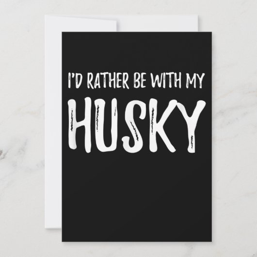 Sei lieber mit meinem Husky | Funny Dog Gift Save The Date (Vorderseite)