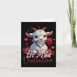 Sei Maa Valentine Ziege Herz Niedliche Ziege Happy Karte