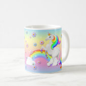 Sei magischer Regenbogen Einhorn Prinzessin Sparkl Kaffeetasse (VorderseiteRechts)