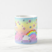 Sei magischer Regenbogen Einhorn Prinzessin Sparkl Kaffeetasse (Mittel)