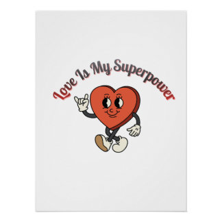 Sei Mein 2026 – Retro Valentinstag Liebe Typografi Poster