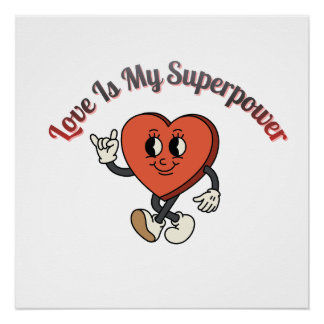 Sei Mein 2026 – Retro Valentinstag Liebe Typografi Poster