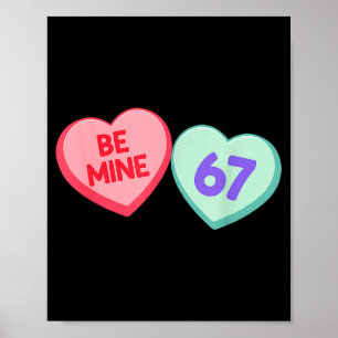 Sei Mein 67 Süße Valentinsgrüße Meme Herz Spruch Poster