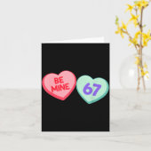 Sei Mein 67 Süße Valentinstag Meme Herz Spruch  Karte (Gelbe Blume)