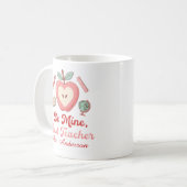 Sei mein bester Lehrer Valentinstag Personalisiert Kaffeetasse (Vorderseite Links)