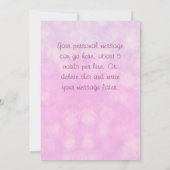 Sei mein Blumenmädchen Einladung (Rückseite)