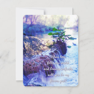 sei mein Blumenmädchen Waterhaze Einladung