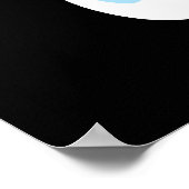 Sei mein Boo Funny Ghost Pun Dark BG Poster (Ecke)