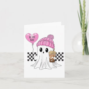 Sei mein Boo Niedlich Valentines Ghost Pink Valent Karte