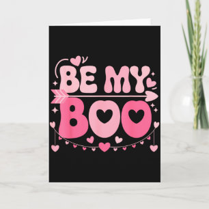 Sei mein Boo süßes Valentins-Halloween-Familien-Ma Karte