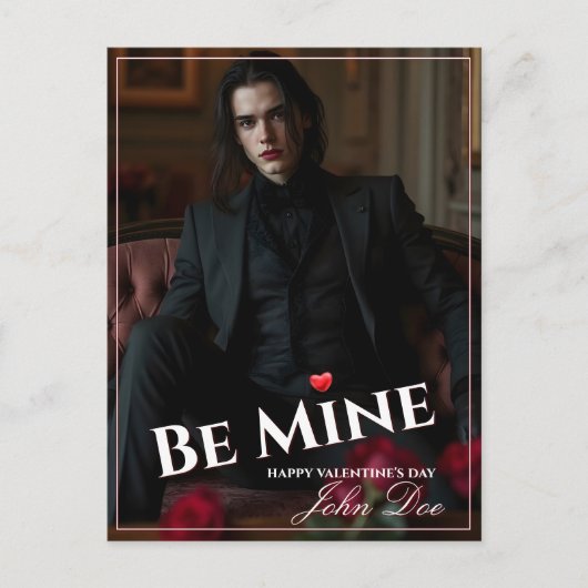 Sei Mein – Ein Stilles Valentinsversprechen Postkarte (Vorderseite)
