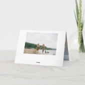 Sei mein Foto Valentinstag Feiertagskarte (Rückseite)