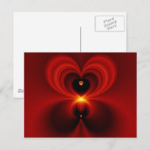 Sei mein - Fraktal Postkarte (Vorne/Hinten)