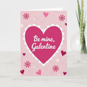 Sei mein Galentine-Liebeskarte Karte