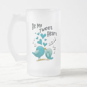 Sei mein getweetet Herz Mattglas Bierglas