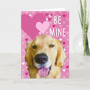 Sei mein Golden Retriever Hund Valentinstag Karte