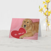 Sei mein goldener Retriever Karte (Gelbe Blume)