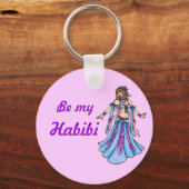 Sei mein Habibi Belly Tänzer Schlüsselanhänger (Vorderseite)