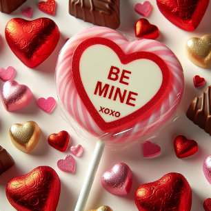 SEI MEIN HERZ LOLLYPOP & SÜßIGKEITEN VALENTINSTAG FEIERTAGSKARTE