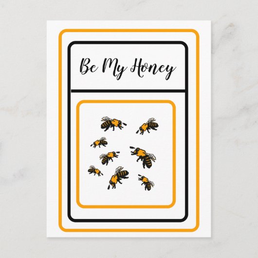 Sei mein Honig! Postkarte (Vorderseite)