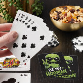 Sei mein Hooman Alien-Design Spielkarten (In Situ)