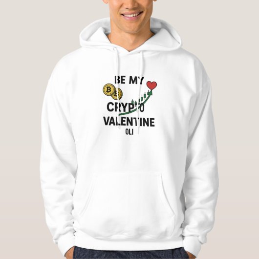 Sei Mein Krypto-Valentin Bitcoin-Händler Hoodie (Vorderseite)
