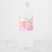 Sei mein leuchtendes Herz Wasserflaschenetikett (Rückseite)