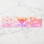 Sei mein leuchtendes Herz Wasserflaschenetikett (Einzelnes Label)