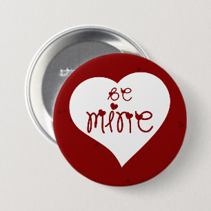 Sei Mein Liebesherzen Valentinstag Knopf Button