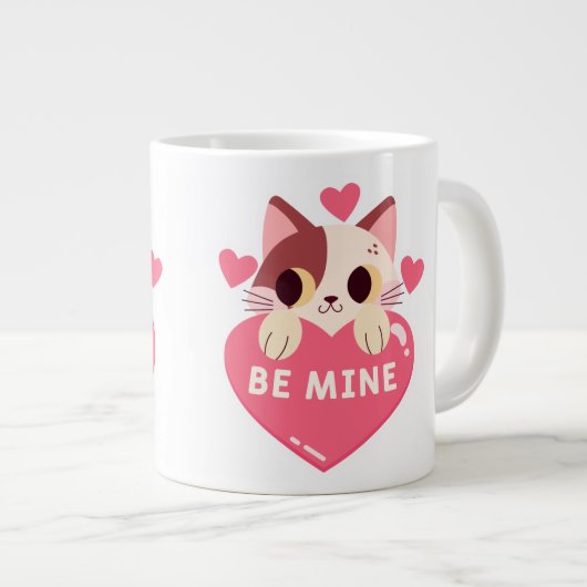 Sei mein Niedliches Kätzchen Jumbo-Tasse (Vorderseite Rechts)