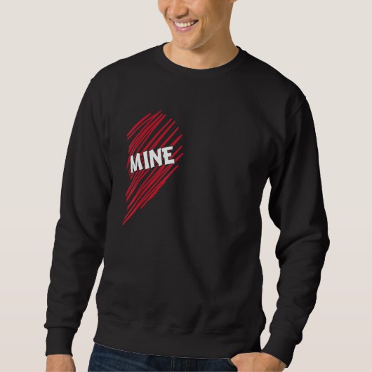 Sei mein Partner Look Valentine's Day Couple Two H Sweatshirt (Vorderseite)